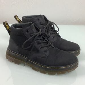 Dr Martens Bonny lace up Canvas Leather ankle boots unisex women SZ 8 men SZ 7